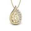 Ishi Diamonds 18k Gold Pear Mesh Lab Grown Diamond Pendant