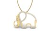 Ishi Diamonds 14k Gold Elephant Lab Grown Diamond Pendant
