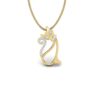 Ishi Diamonds 14k Happy Kitten Lab Grown Diamond Pendant