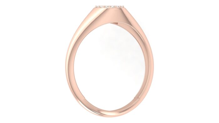Ishi Diamonds 14k Rose Gold Bold Round Lab Grown Diamond Ring - Image 3