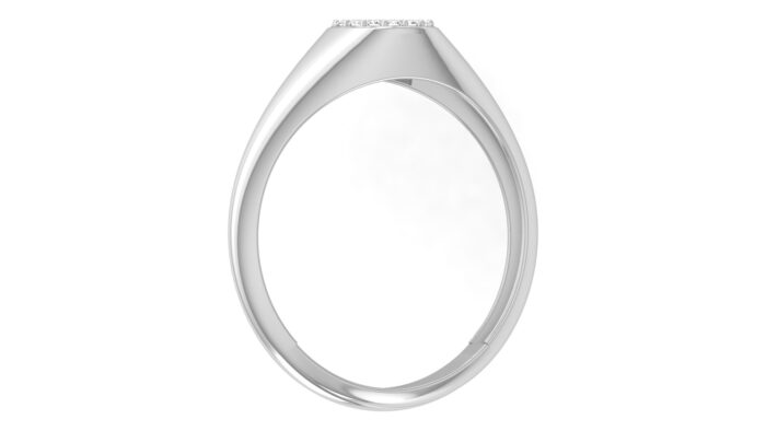 Ishi Diamonds 14k White Gold Bold Round Lab Grown Diamond Ring - Image 3