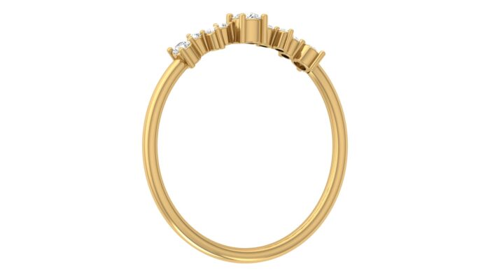 Ishi Diamonds Elegant 18k Yellow Gold Ring with Lab Grown Diamond A Timeless Beauty - Image 2