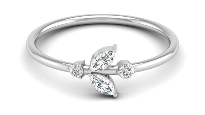 Ishi Diamonds 18k White Gold Stack Lab Grown Diamond Ring Band - Image 2