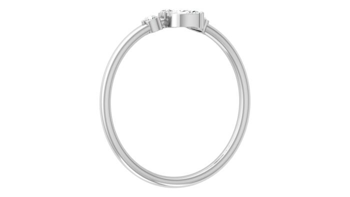 Ishi Diamonds 18k White Gold Stack Lab Grown Diamond Ring Band - Image 3