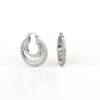 Gold Natural Diamond Hoop